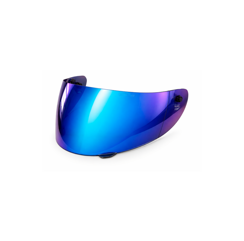 Viseira Polivisor Azul Iridium Compatível Com MT Thunder / Blade